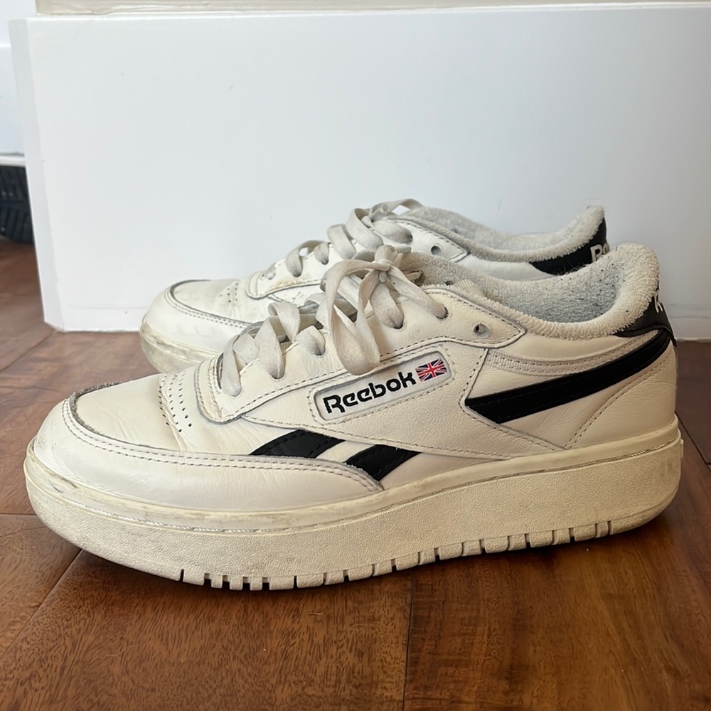 reebok club c double sneakers !